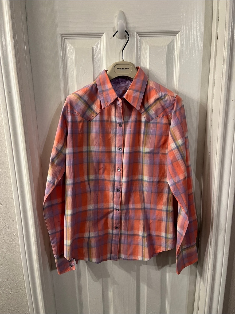 Twenty X Satin-Lined Jacket in Lavender with Orange Logo size medium